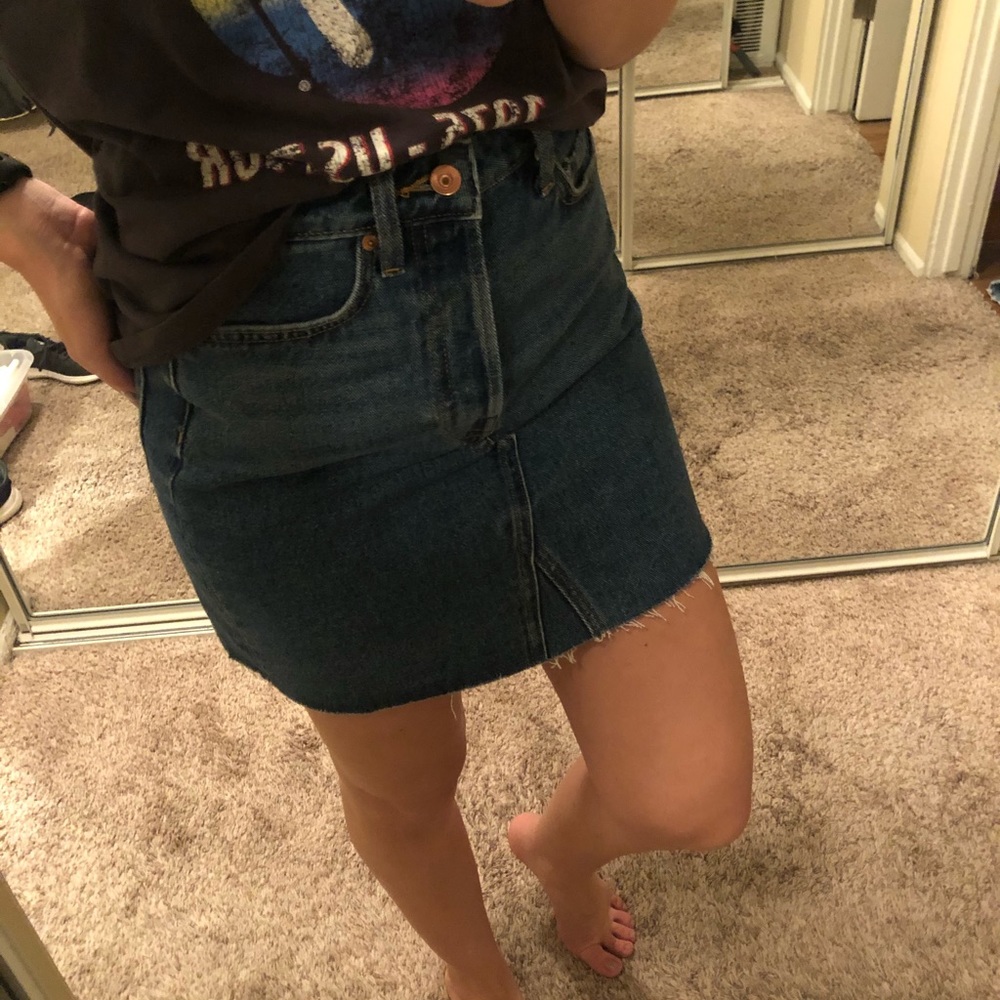 H & M denim skirt